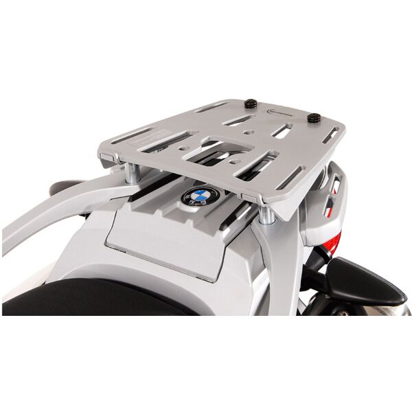 sw-motech alu-rack - argento. bmw f 650 gs / dakar, g 650 gs / sertão. argento unica taglia