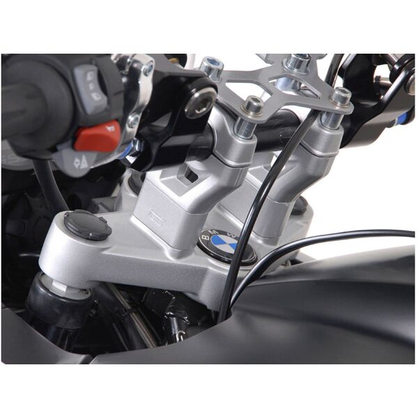 sw-motech bar riser - h=30 mm. silver. bmw r1200gs/adventure (08-).