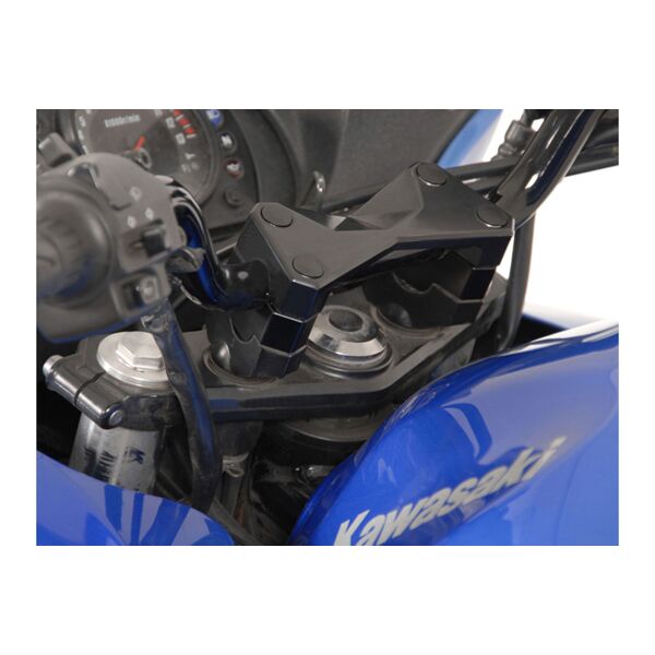 sw-motech bar riser - h=20 mm. black. kawasaki z750/r/s, z1000. nero