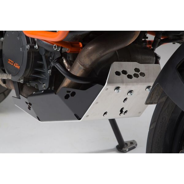 sw-motech protezione motore  - nero/argento. ktm 1090 adv, 1190 adv/r, 1290 sadv. nero argento unica taglia