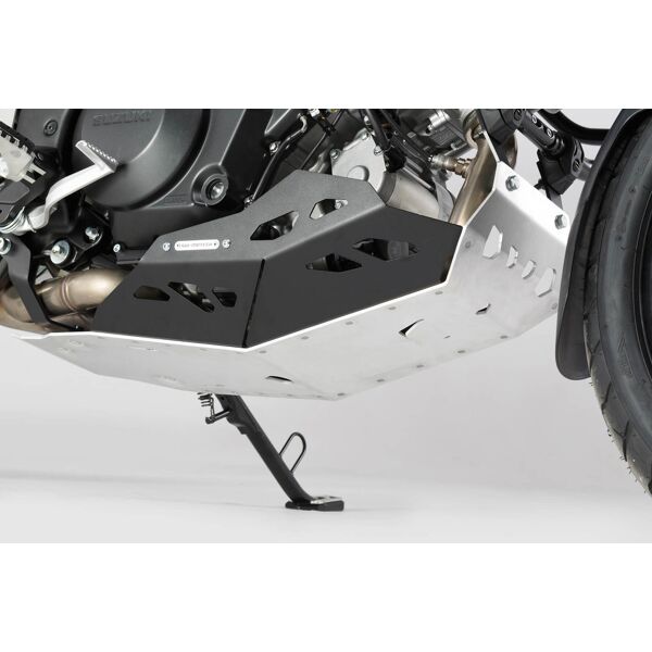 sw-motech protezione motore  - nero/argento. per v-strom 1000 con crash bar.  unica taglia