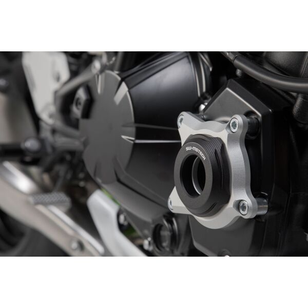 sw-motech protezione valigia  engine - nero/argento. modelli kawasaki z900 (16-). nero argento unica taglia