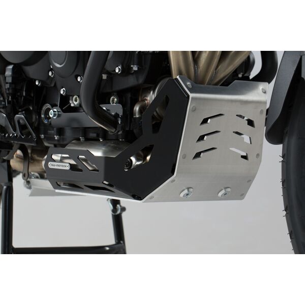 sw-motech protezione motore  - nero/argento. modelli triumph tiger 800 (10-). nero unica taglia