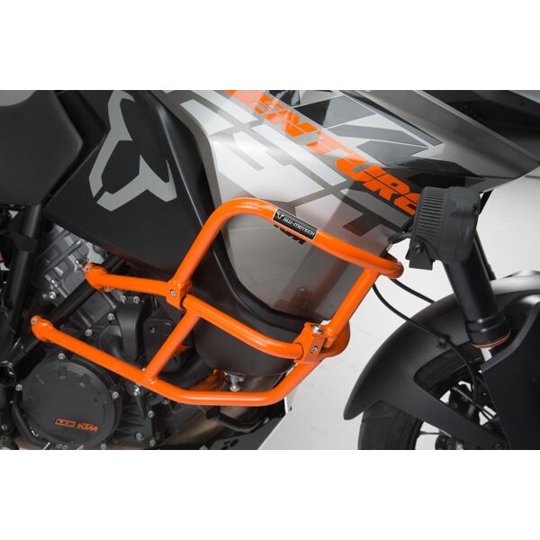 sw-motech barra superiore per orig. ktm crash bar - arancione. 1290 sadv r / s (16-), 1090 adv (16-).