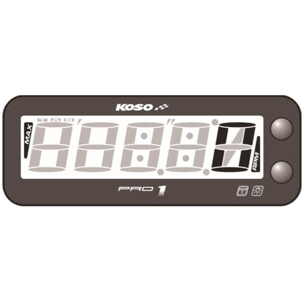 koso contatore rivoluzione digitale pro-1, 20000 rpm nero