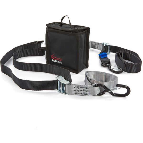 acebikes strap set cam buckle strap duo nero grigio