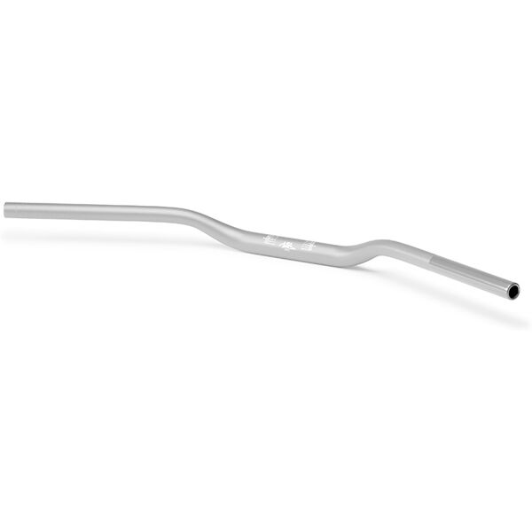 lsl manubrio  x-bar in alluminio superbike flat xn1, 1 1/8 di pollice, argento argento