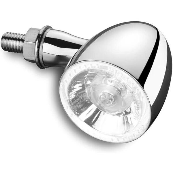 kellermann indicatore led  / luce di posizione proiettile 1000 pl bianco, cromo lucido, vetro trasparente argento