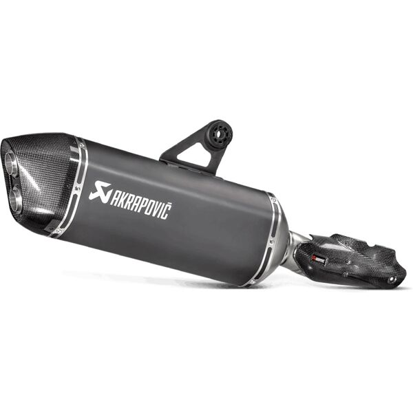 akrapovic silenziatore posteriore in titanio slip-on line  nero grigio