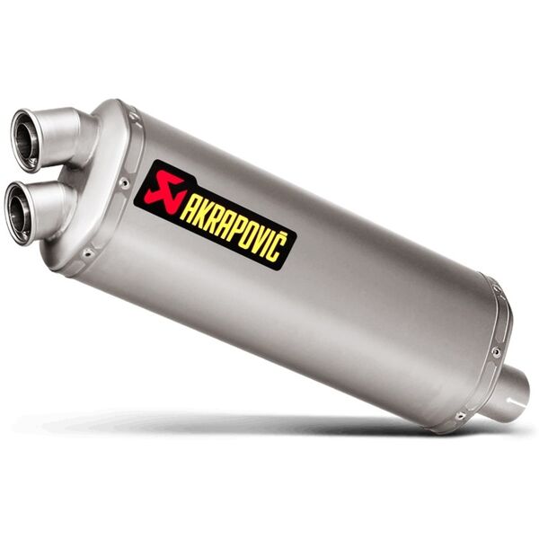 akrapovic silenziatore posteriore in titanio  slip-on line argento