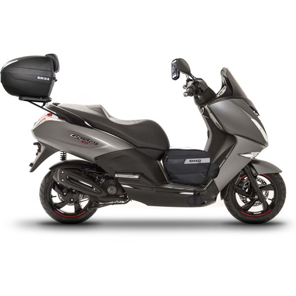 shad top master peugeot city star 125i/200i raccordo topcase nero