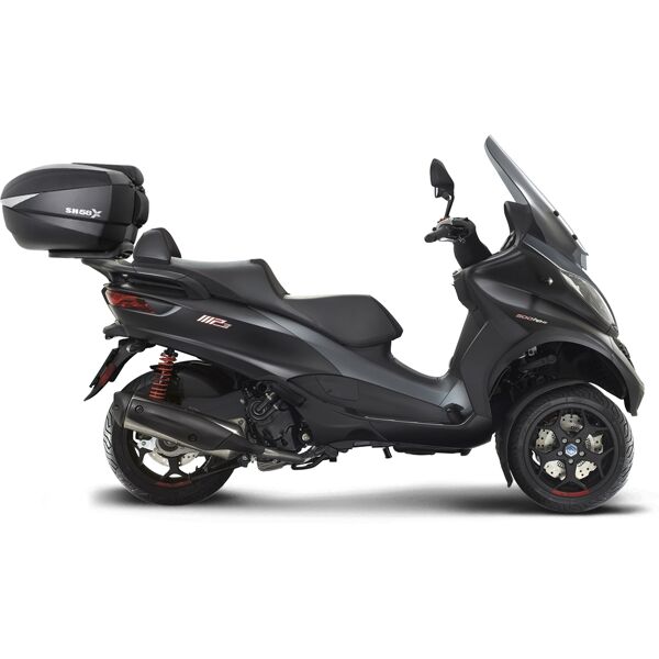 shad top master piaggio mp3 350/500 hpe sport/business raccordo topcase nero