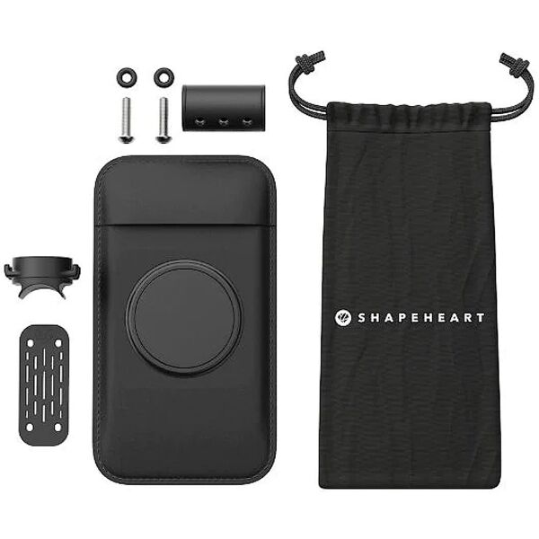 shapeheart scooter bundle supporto magnetico per smartphone per cruscotto nero xl