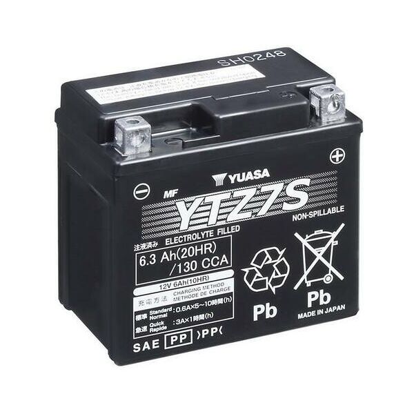 yuasa batteria  w/c attivata in fabbrica senza manutenzione - ytz7s batteria agm ad alte prestazioni esente da manutenzione