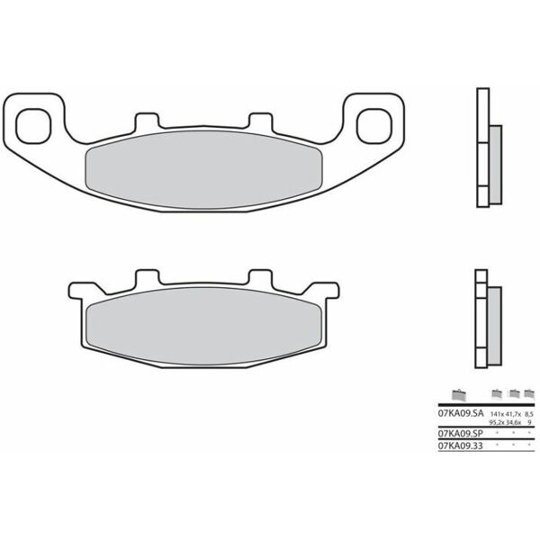 brembo s.p.a. pastiglie freno strada metallo sinterizzato - 07ka09sa