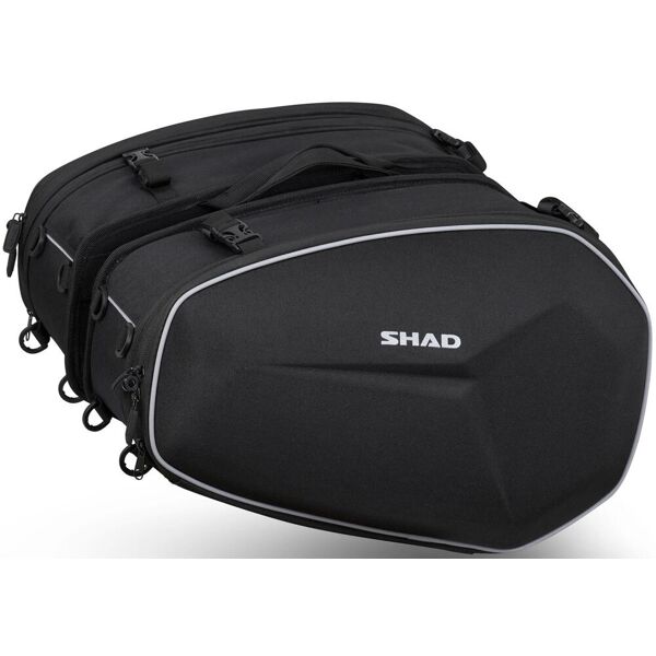 shad e48 2 set borse laterali nero