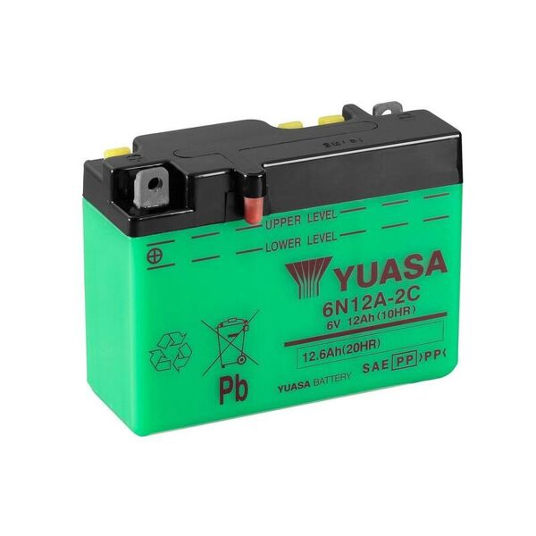 yuasa batteria  convenzionale senza acid pack - 6n12a-2c/b54-6 batteria senza pacco acido