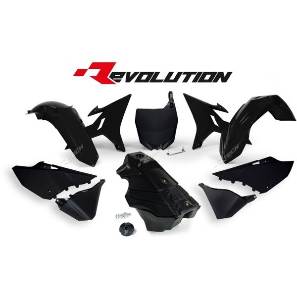 race tech kit plastica revolution + serbatoio nero yamaha yz125/250