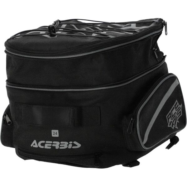 acerbis grand tour 24l borsa di coda del motociclo nero unica taglia