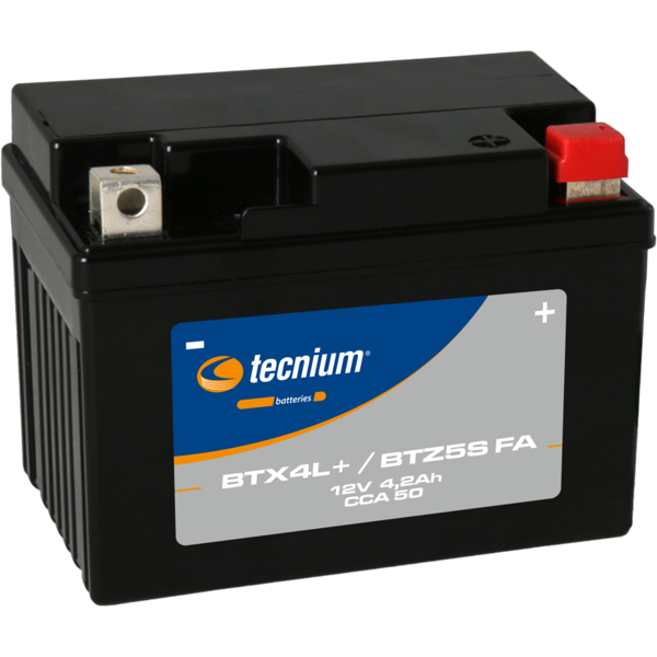 tecnium batteria senza manutenzione attivata in fabbrica - btx4l + / btz5s