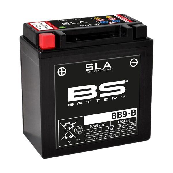 bs battery batteria sla senza manutenzione attivata in fabbrica - bb9-b