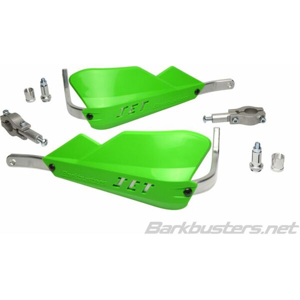 barkbusters kit paramani montaggio a getto 2 punti punta manubrio destro Ø22mm verde