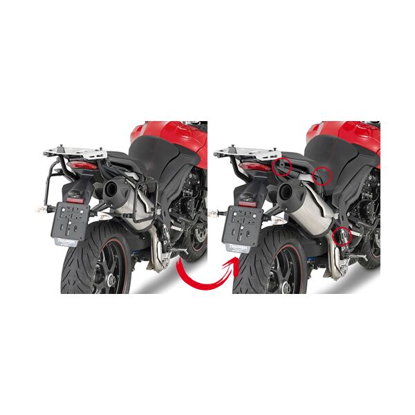 givi side case carrier staccabile per monokey case per triumph tiger sport 1050 (13-20)