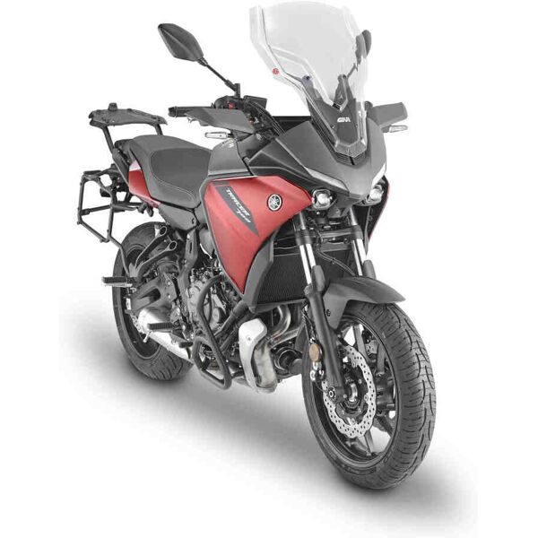 givi parabrezza  trasparente, altezza 550 mm, larghezza 410 mm per yamaha tracer 700 (20-21), abe i.v. parabrezza