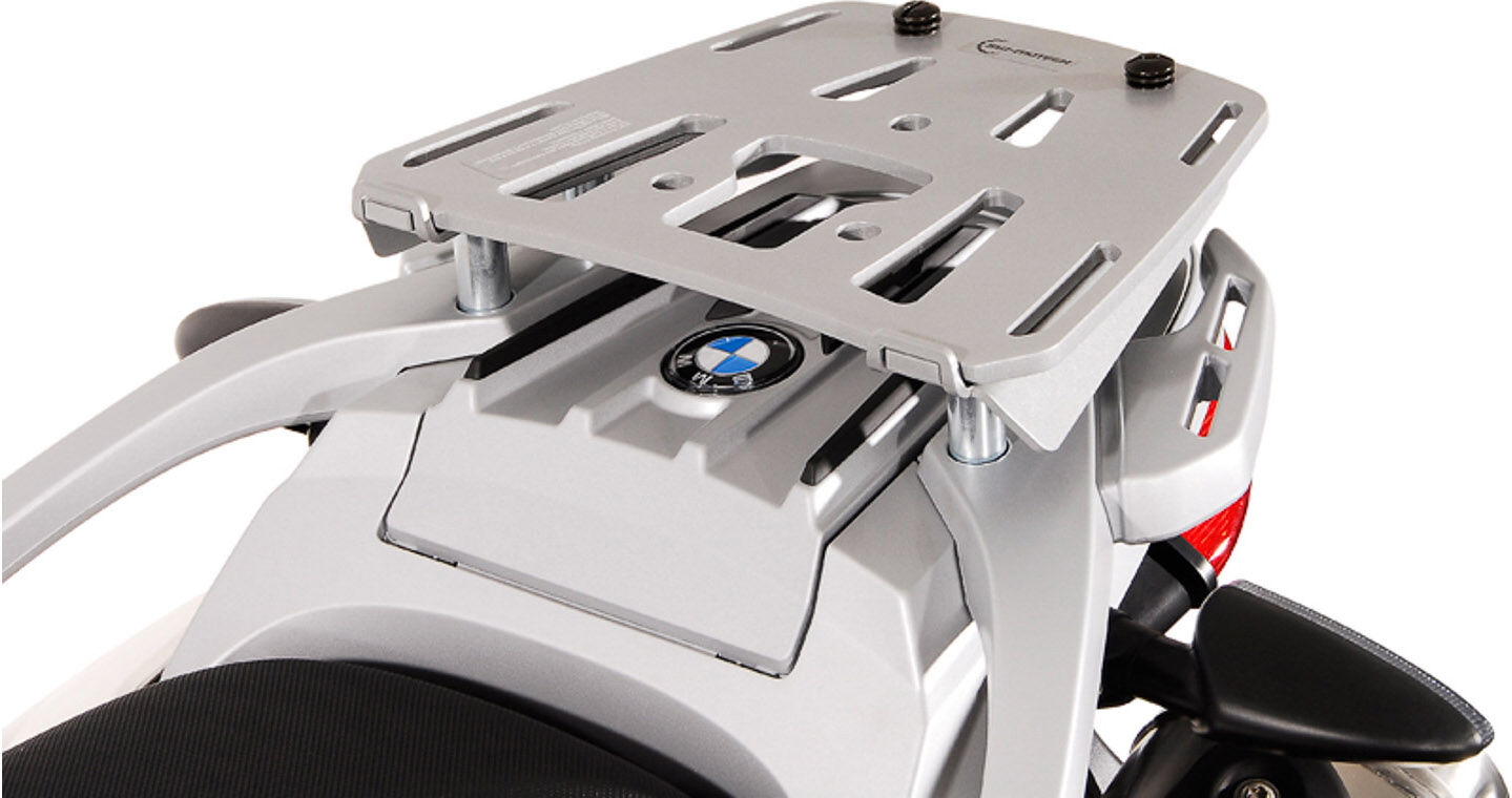 sw-motech alu-rack - argento. bmw f 650 gs / dakar, g 650 gs / sertão. argento unica taglia