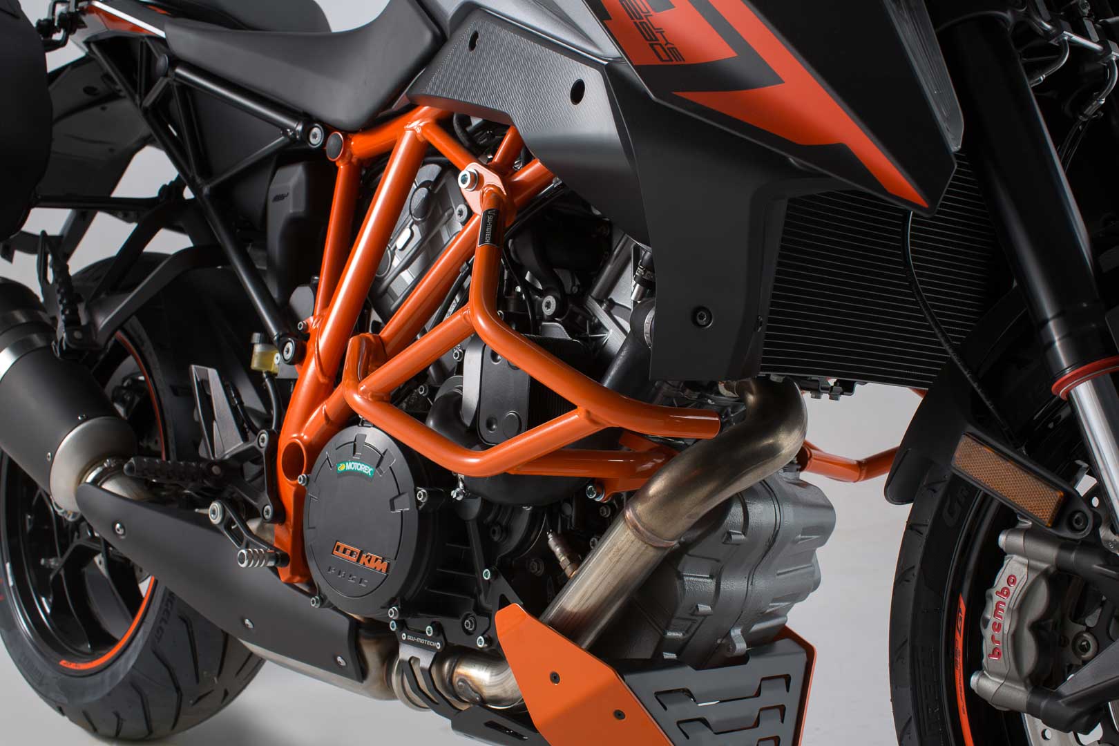 sw-motech crash bar - arancione. ktm 1290 super duke r / gt.