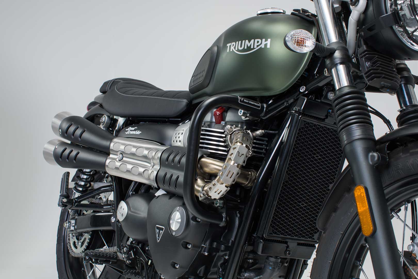 sw-motech crash bar - nero. street scrambler, bonneville bobber / speedm. nero unica taglia