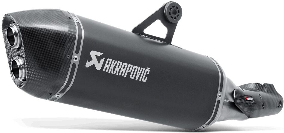 akrapovic silenziatore posteriore in titanio slip-on line  nero grigio