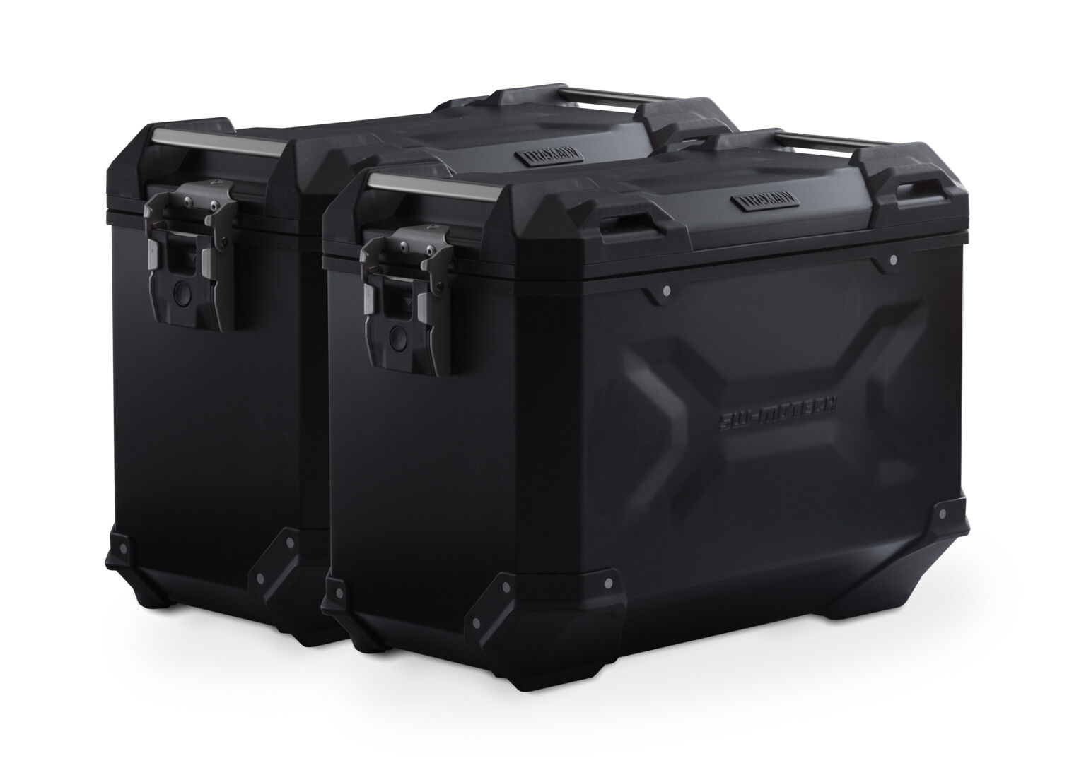 sw-motech trax adv sistema di valigie in alluminio modello usa - nero. 45/45l. ducati multistrada v4 (20-).