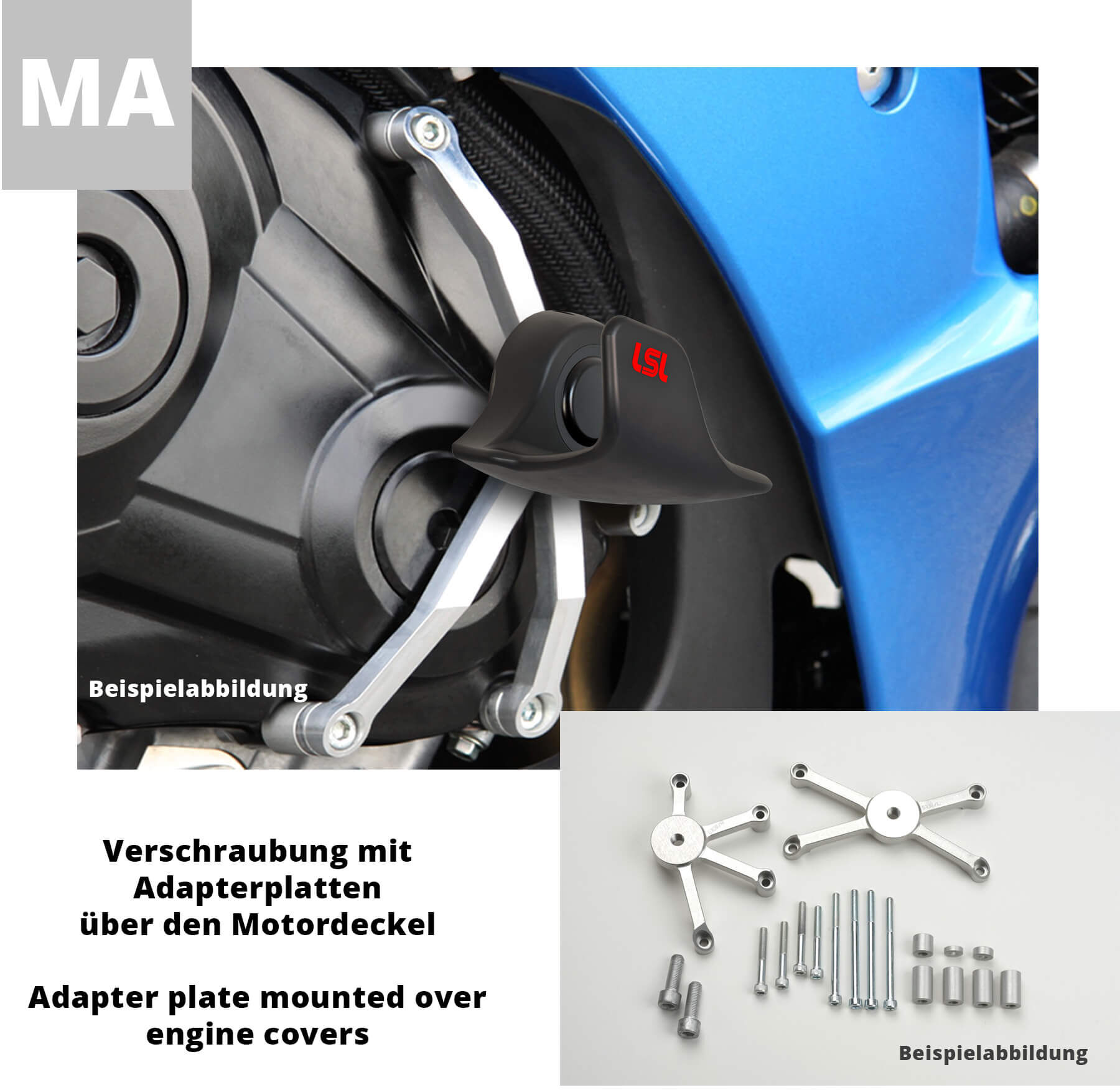 lsl kit di montaggio slidewing nc 700 s(a) / x(a) 12-/nc750 argento