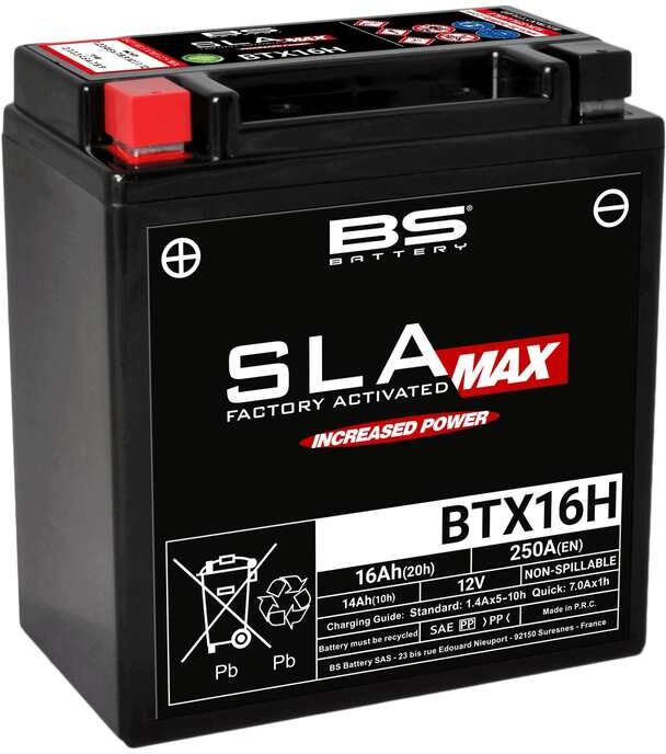 bs battery batteria sla massima esente da manutenzione attivata in fabbrica - btx16h