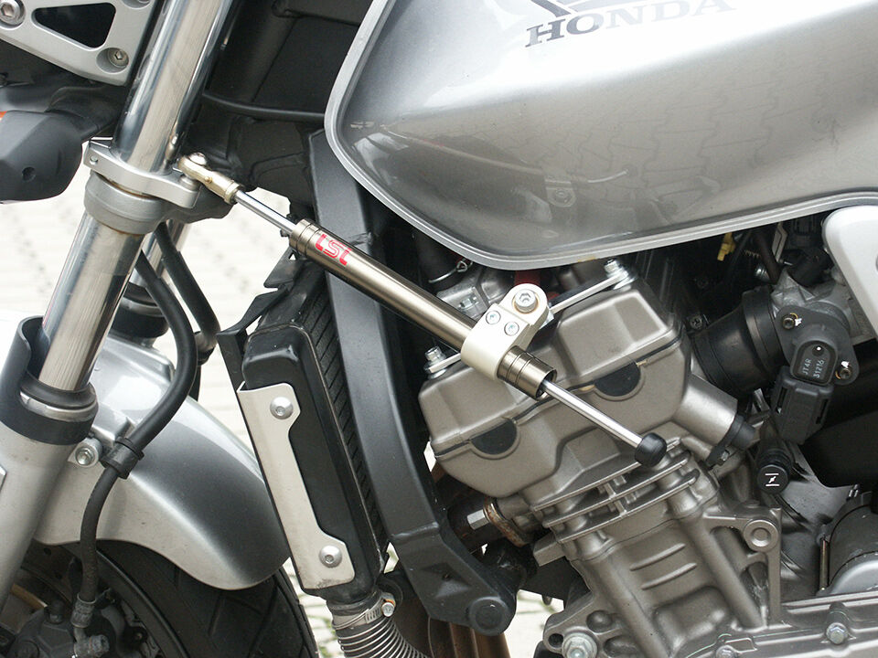 lsl kit ammortizzatore di sterzo, honda hornet 900, titanio argento