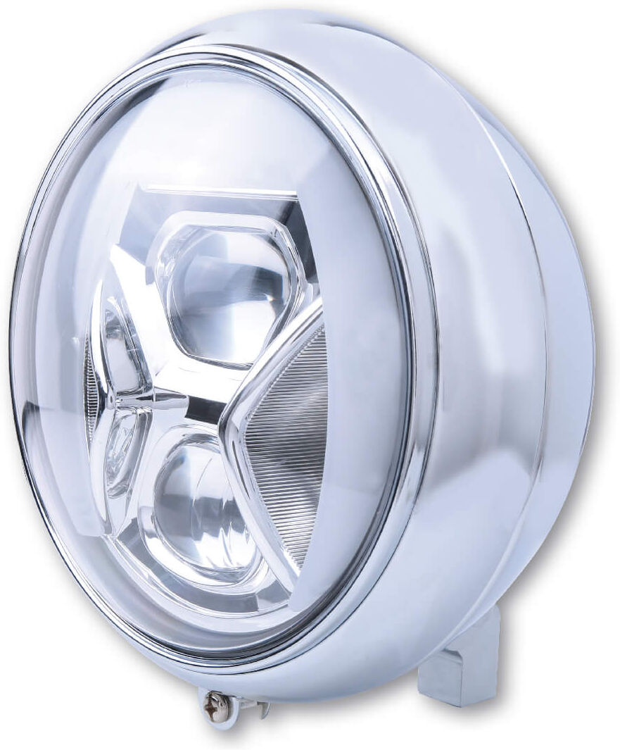 HIGHSIDER 7 pollici faro LED YUMA 2 TYP 8 con TFL, illuminazione curva Argento