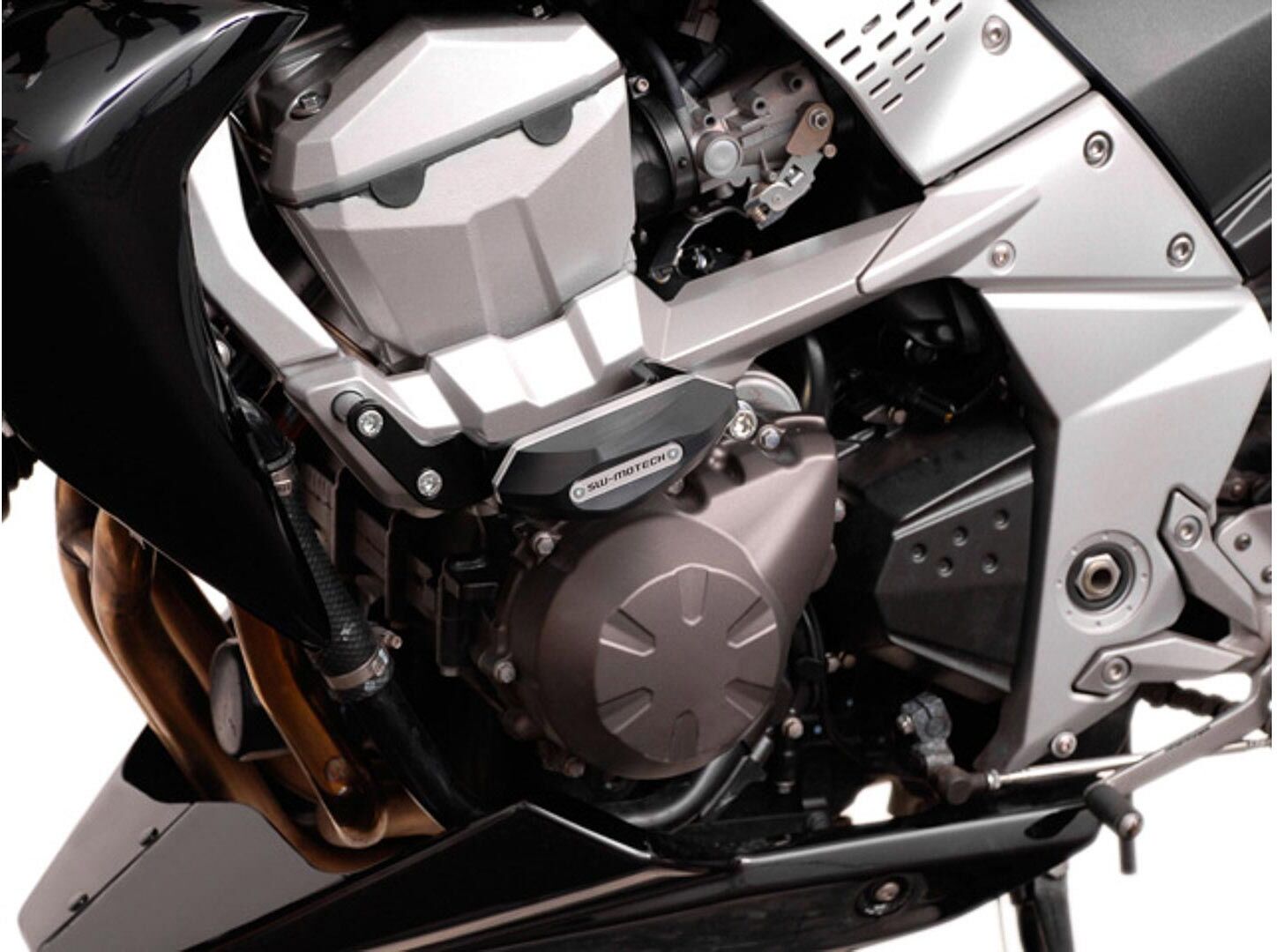 SW-Motech Kit slider telaio - Nero. Kawasaki Z750 (07-12) Z750R (11-12).