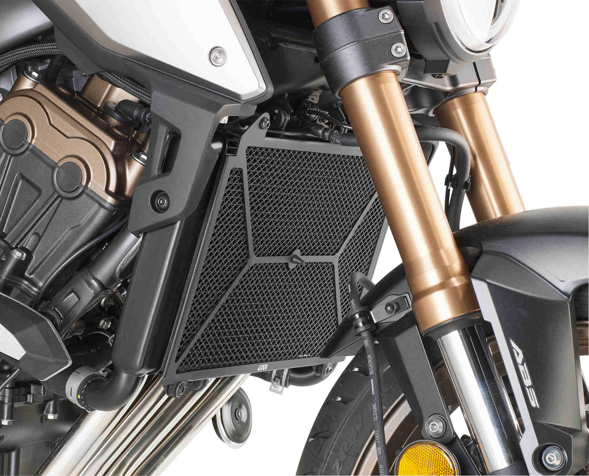 GIVI Protezione per radiatori ad acqua e olio in acciaio inox, nero per Honda CB 650 R (19-20)