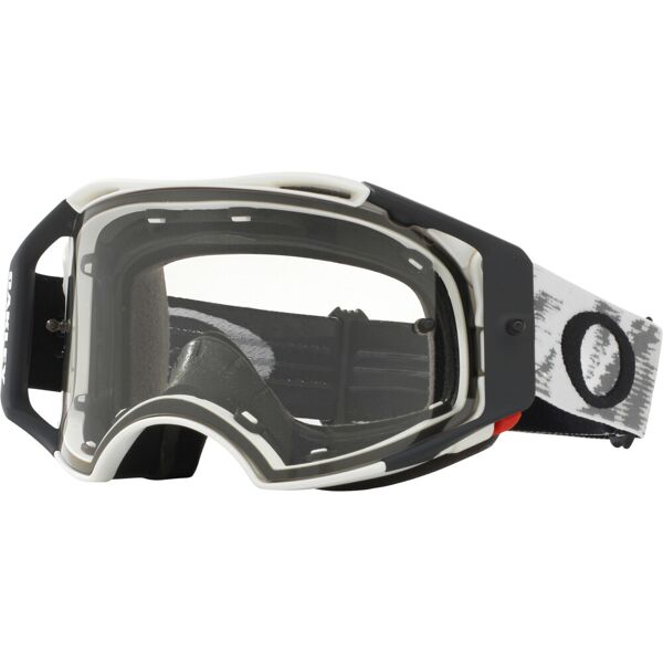 oakley airbrake matte white speed occhiali motocross nero bianco unica taglia