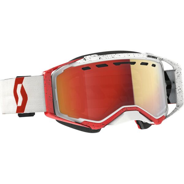 scott prospect light sensitive occhiali da neve bianchi/rossi rosso unica taglia
