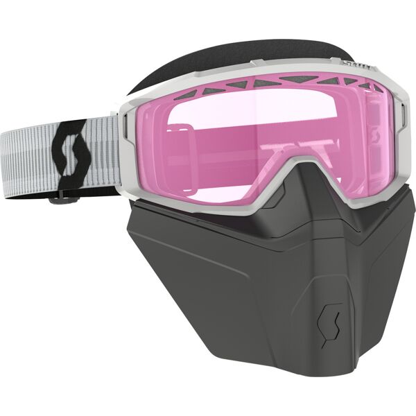 scott primal safari facemask maschere da neve bianche/rosa bianco rosa