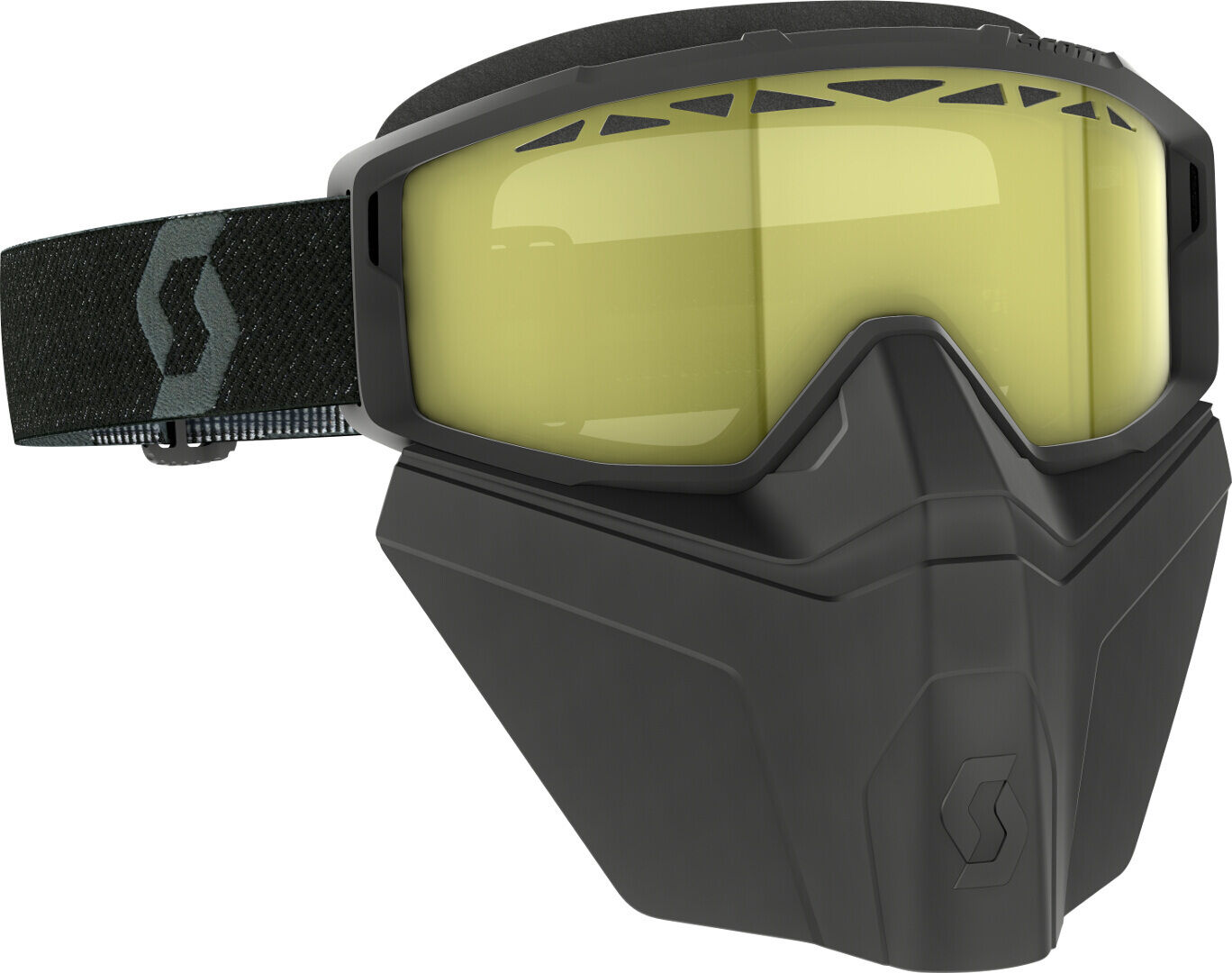 Scott Primal Safari Facemask Occhiali da neve neri Giallo unica taglia