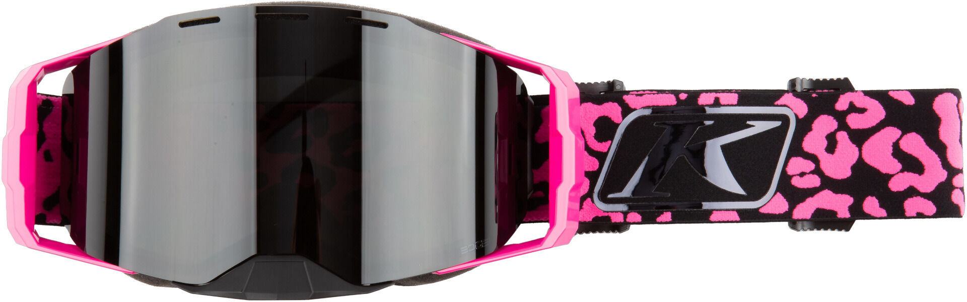 Klim Edge Focus Knockout Pink Occhiali da motoslitta Nero unica taglia