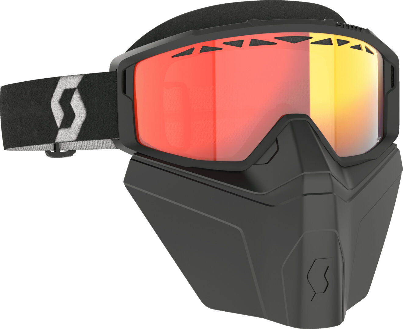 Scott Primal Safari Facemask Light Sensitive Occhiali da neve neri/bianchi Nero Bianco unica taglia