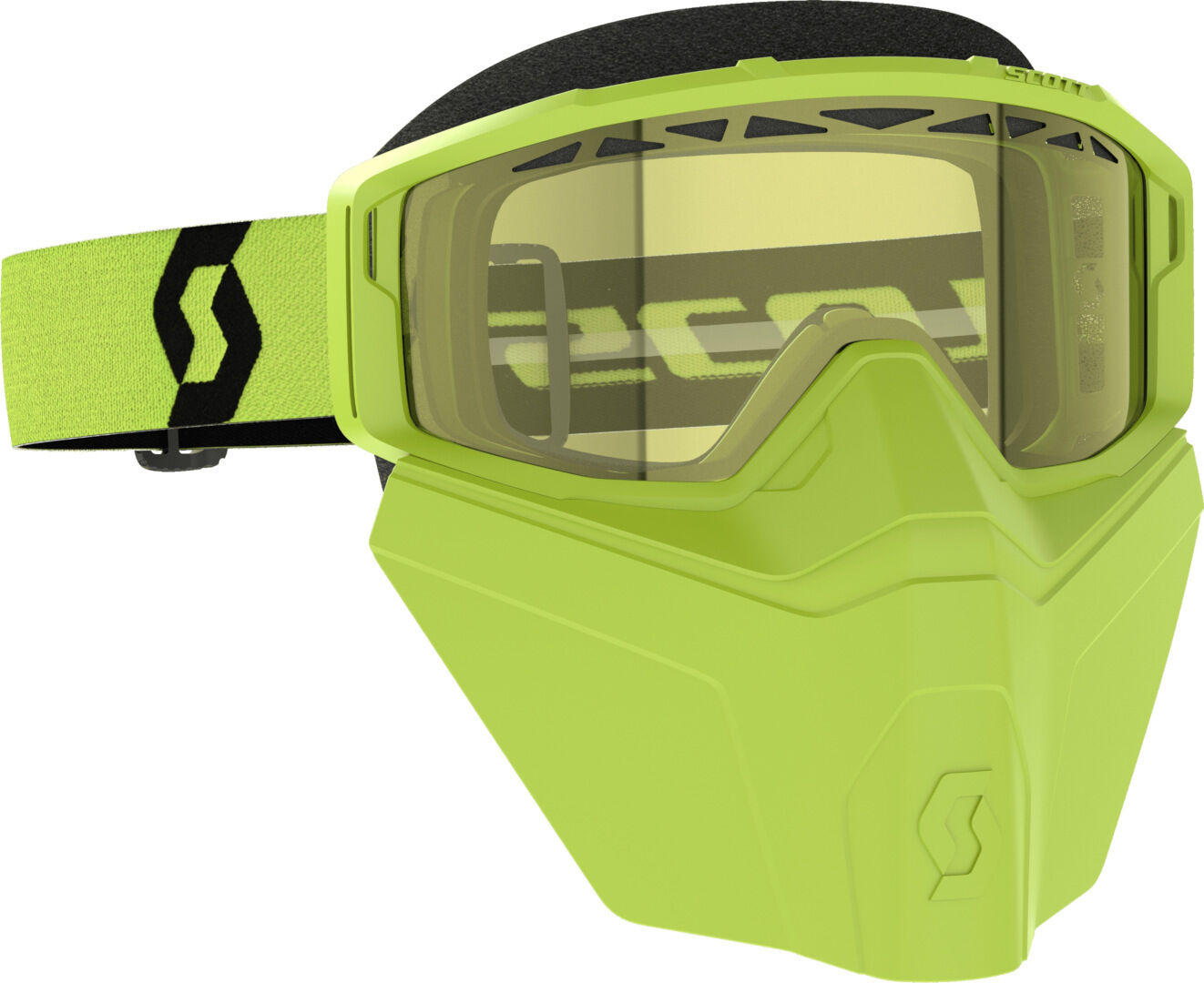 Scott Primal Safari Facemask Occhiali da neve Nero Giallo unica taglia