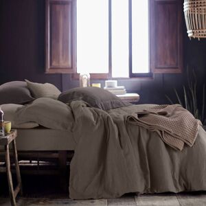 EvergreenWeb Copripiumino WASHED LINEN 205x205 cm Perla