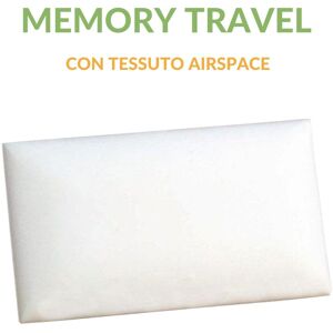 EvergreenWeb Cuscino Memory Travel con tessuto AirSpace 42x72 cm