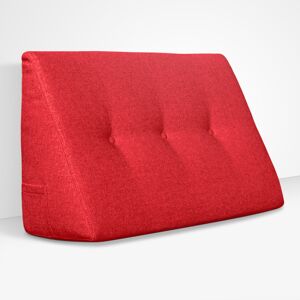 EvergreenWeb Cuscino da Lettura a Cuneo Chill Pillow 45 cm x 26 cm Rosso