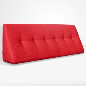 EvergreenWeb Cuscino da Lettura a Cuneo Chill Pillow 180 cm x 26 cm Rosso